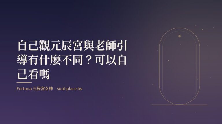 靛藍底上的金色拱門，一人獨行的路，象徵自己觀元辰宮與有人引導的差別